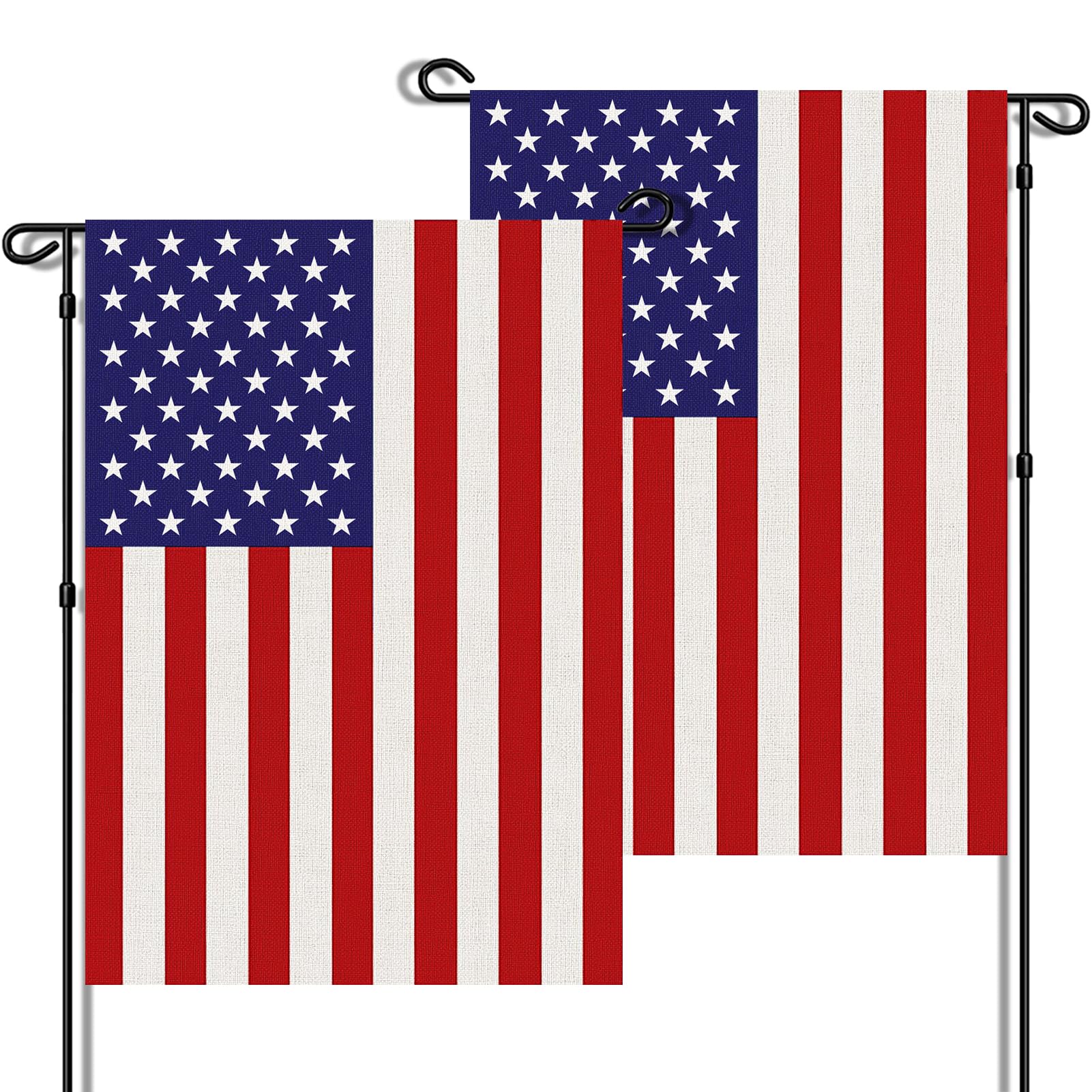 URSKYTOUS American garden flag 12x18 for porch display with durable outdoor use.