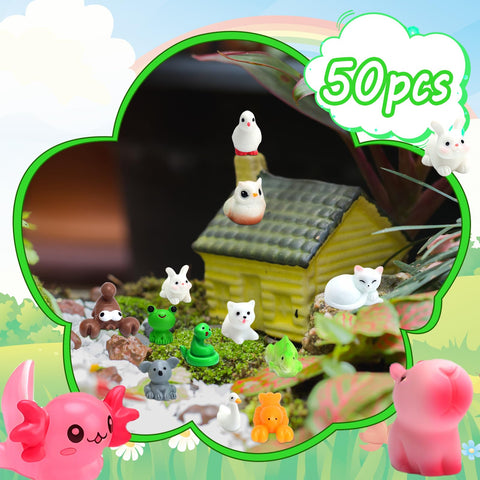 URSKYTOUS fairy garden animals add vivid charm to tiny landscapes.