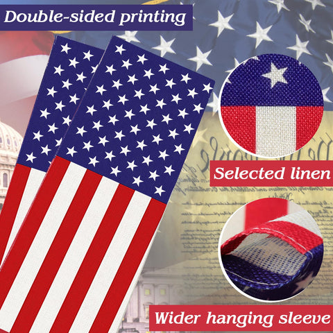 URSKYTOUS weatherproof outdoor flag stands up to sun and rain while staying vibrant.