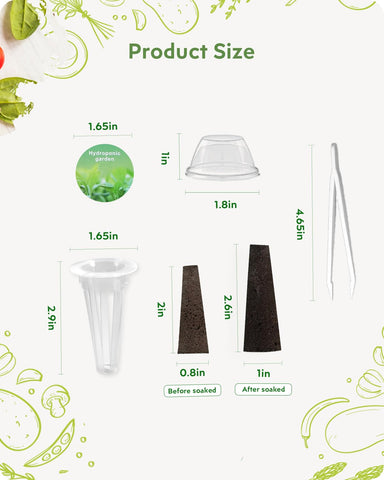 URUQ hydroponic tweezers: precise seed placement at the sponge base.