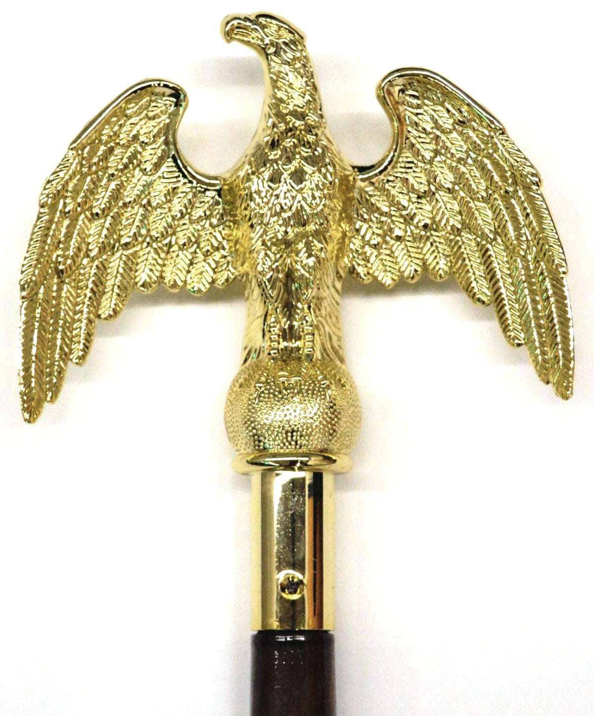 US Flag Factory 7-inch gold eagle topper on indoor pole for elegant display