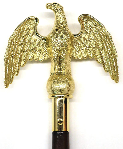US Flag Factory 7-inch gold eagle topper on indoor pole for elegant display