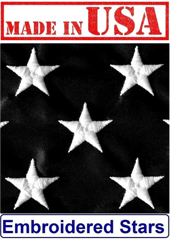 Blue Lives Matter flag with sewn stripes for lasting all-weather performance.