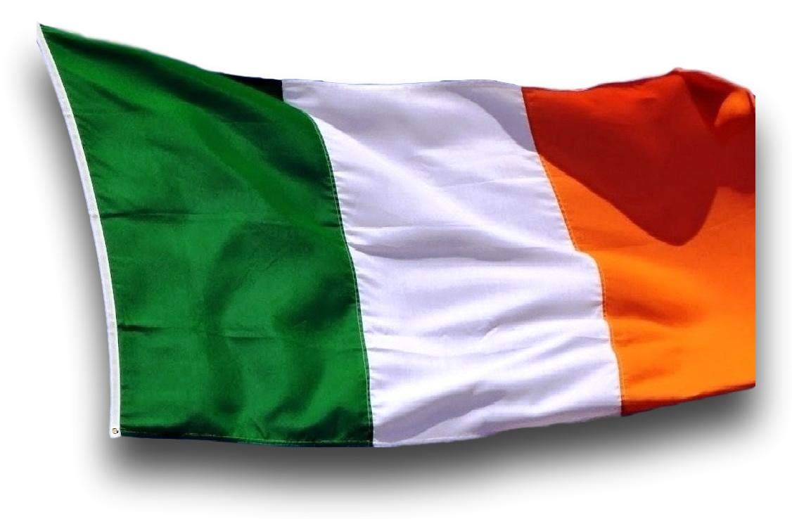 US Flag Factory Ireland flag 3x5 sewn stripes ready for outdoor display