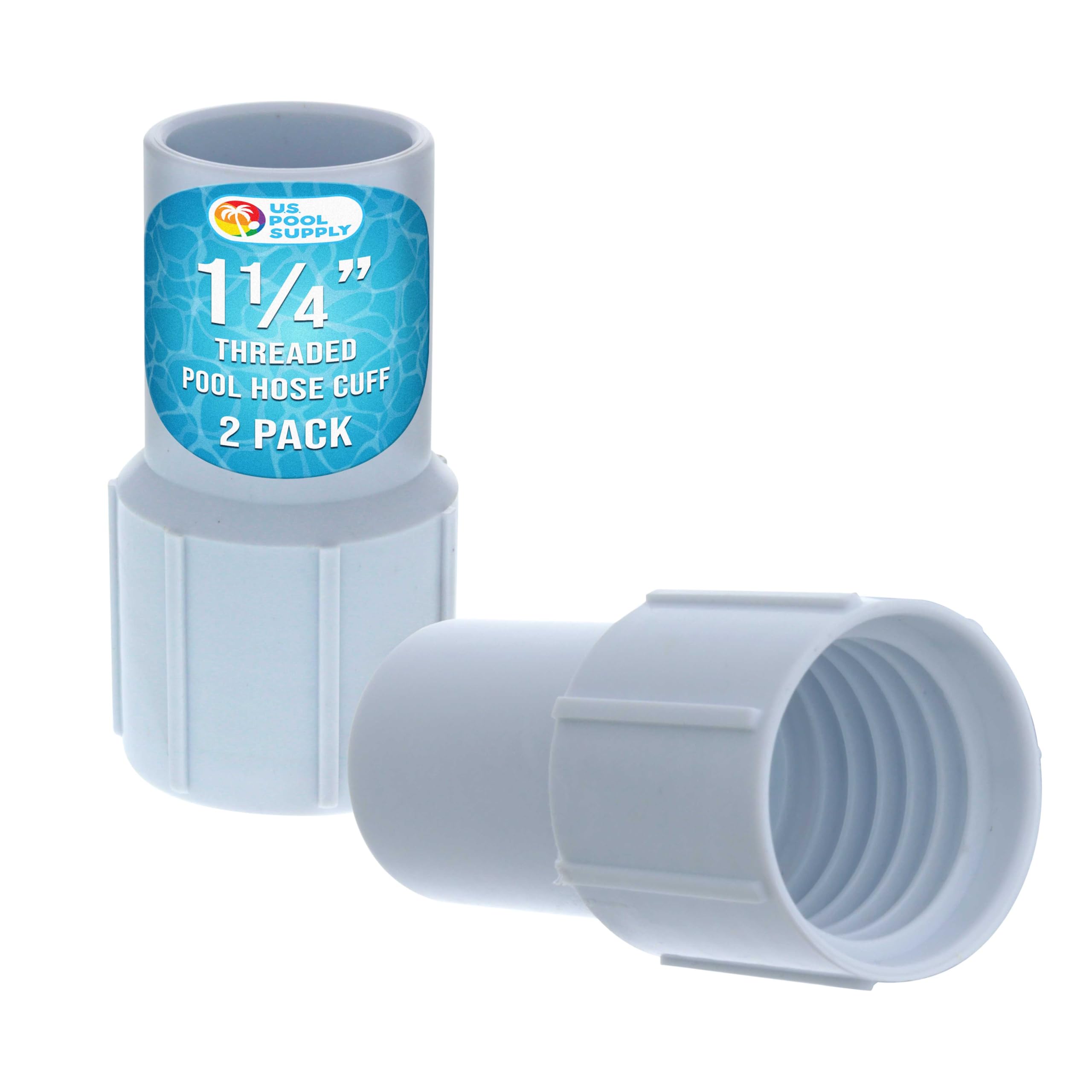 US Pool Supply 1-1/4 inch pool hose cuff ends for quick hose repair