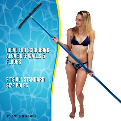 U.S. Pool Supply EZ Clip design enables safe, fast pole attachment during cleaning.