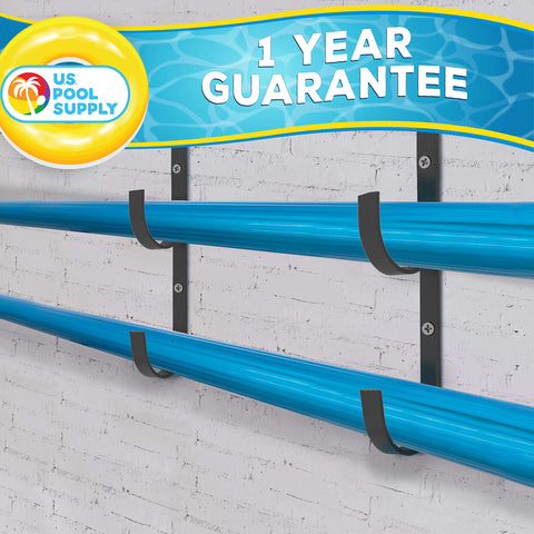 US Pool Supply keeps nets, skimmers, vacuums, and hoses ready.