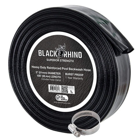 US Pool Supply backwash hose 2in diameter for efficient pool drainage