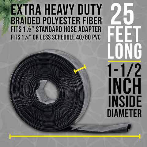 U.S. Pool Supply backwash hose showing burst-resistant wall construction