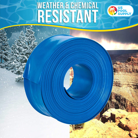 Durable 0.025 inch wall thickness on U.S. Pool Supply backwash hose.