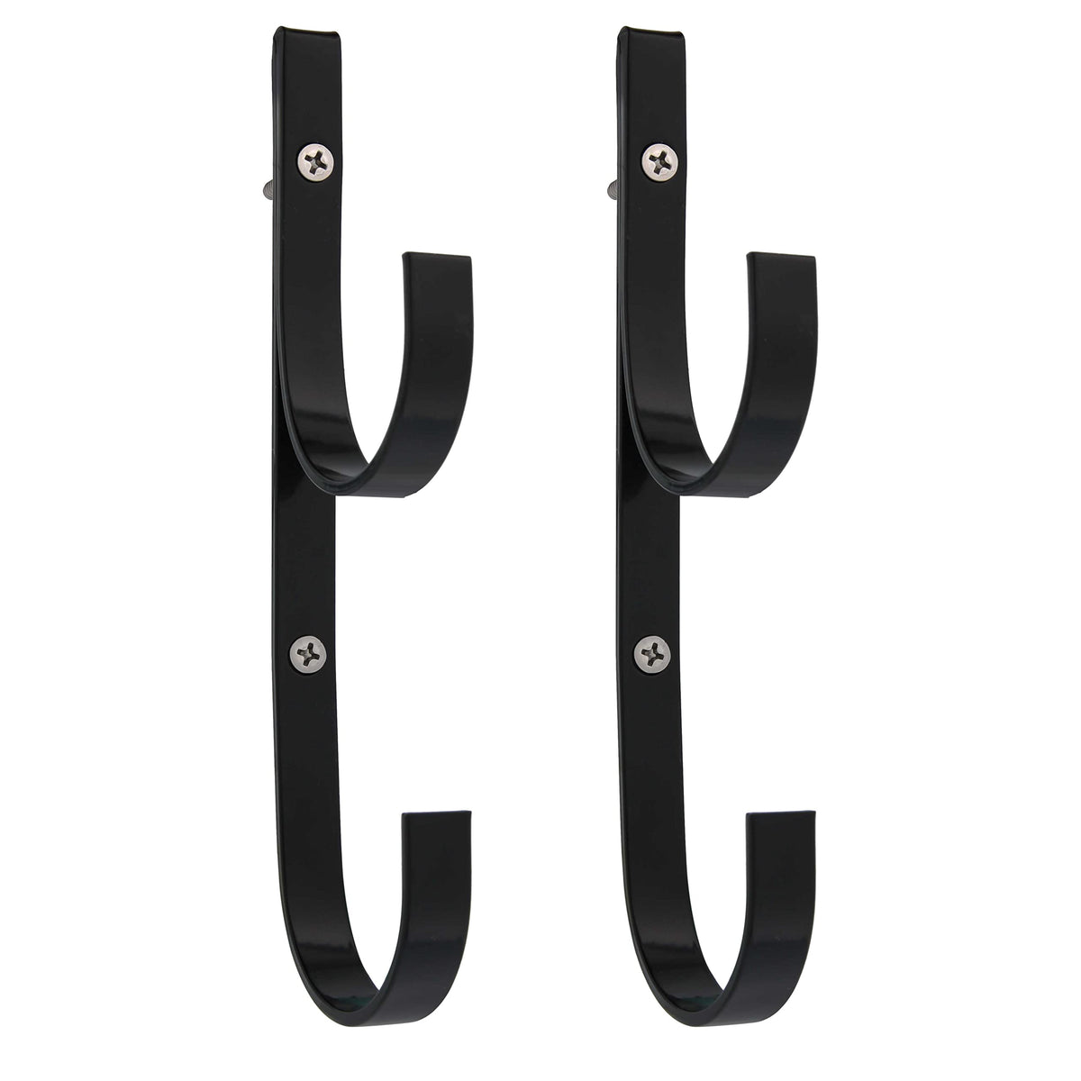 US Pool Supply blue aluminum pool pole hangers hold poles upright and accessible.