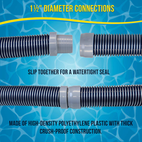 U.S. Pool Supply crush-proof spiral construction resists kinking during use.