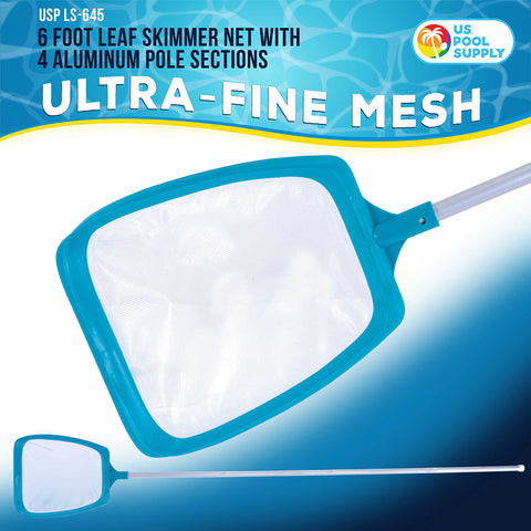 U.S. Pool Supply deluxe aluminum pole set enables versatile, extendable reach.