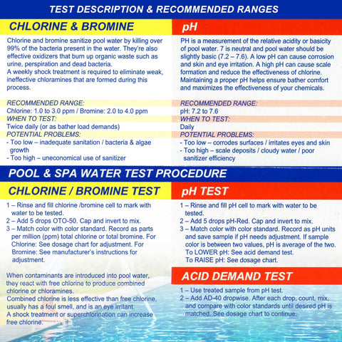 US Pool Supply dropper bottle for phenol red testing.