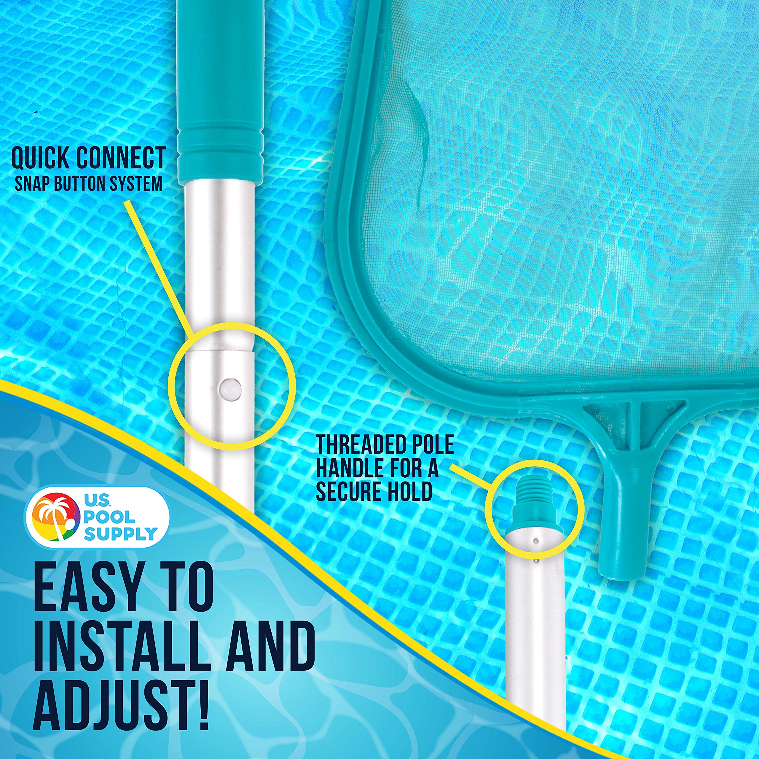 U.S. Pool Supply durable plastic frame protects pool liners during use.