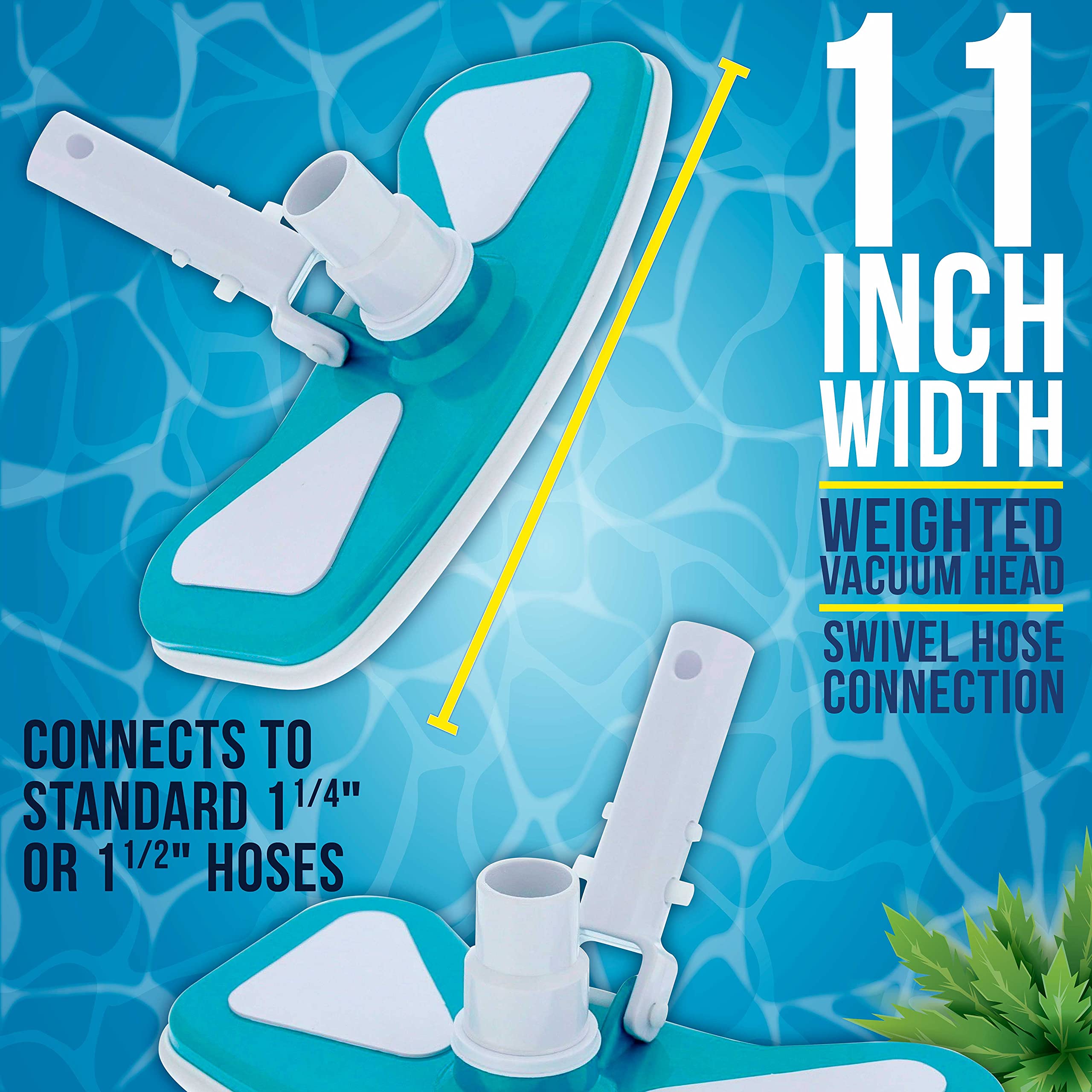 EZ clip handle enables quick pole attachment for fast setup.