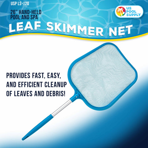 U.S. Pool Supply fine-mesh net with detachable aluminum pole.