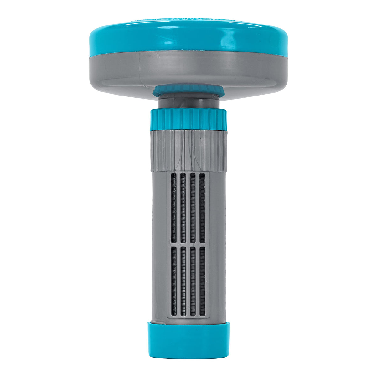 US Pool Supply floating spa dispenser, top view, easy one-inch tablet dosing