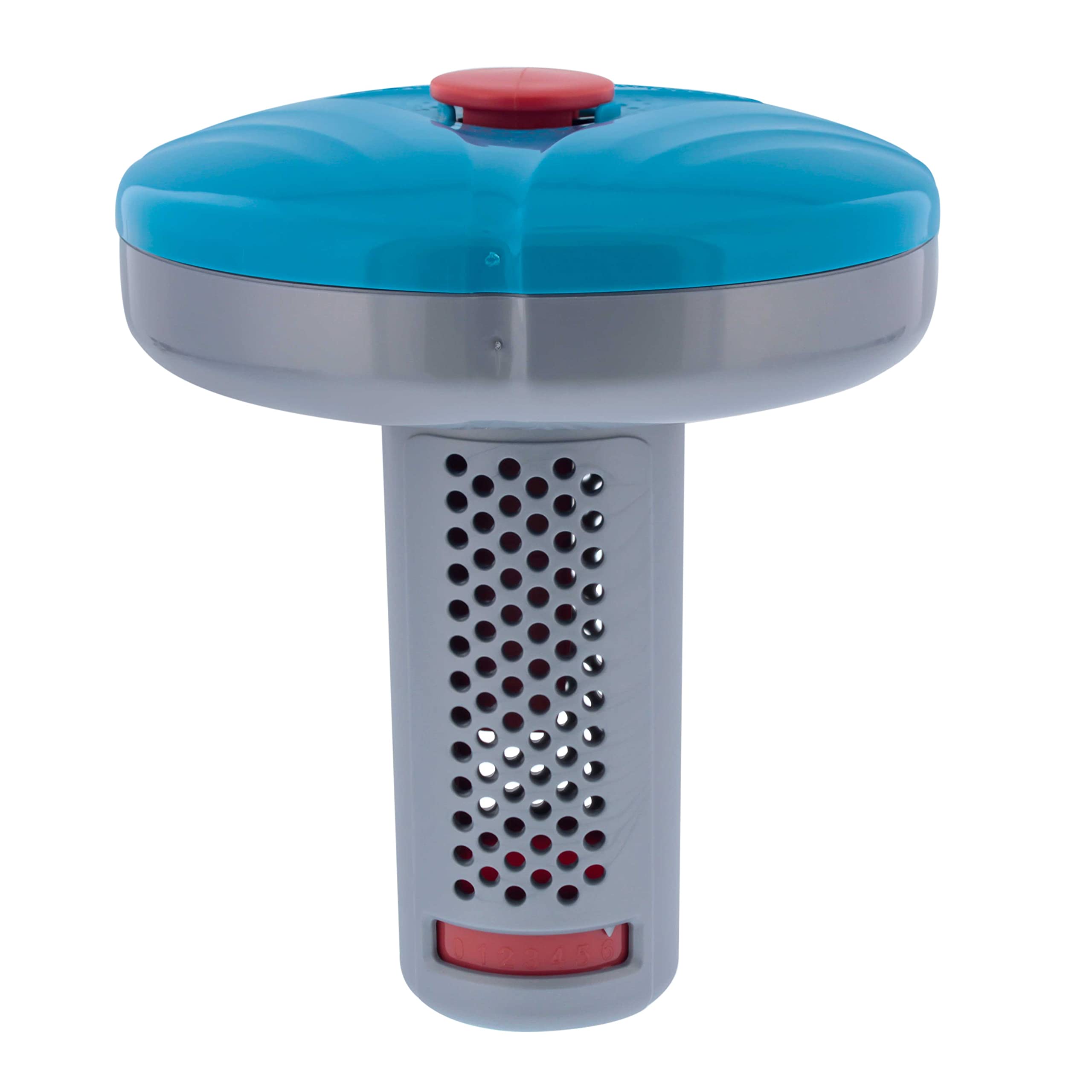 US Pool Supply floating spa dispenser top view for precise tablet delivery