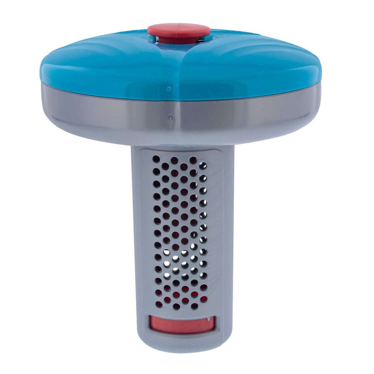 US Pool Supply floating spa dispenser top view for precise tablet delivery