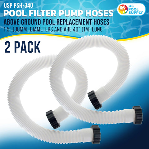 U.S. Pool Supply Intex-compatible hose ensures seamless integration with common pool pumps.