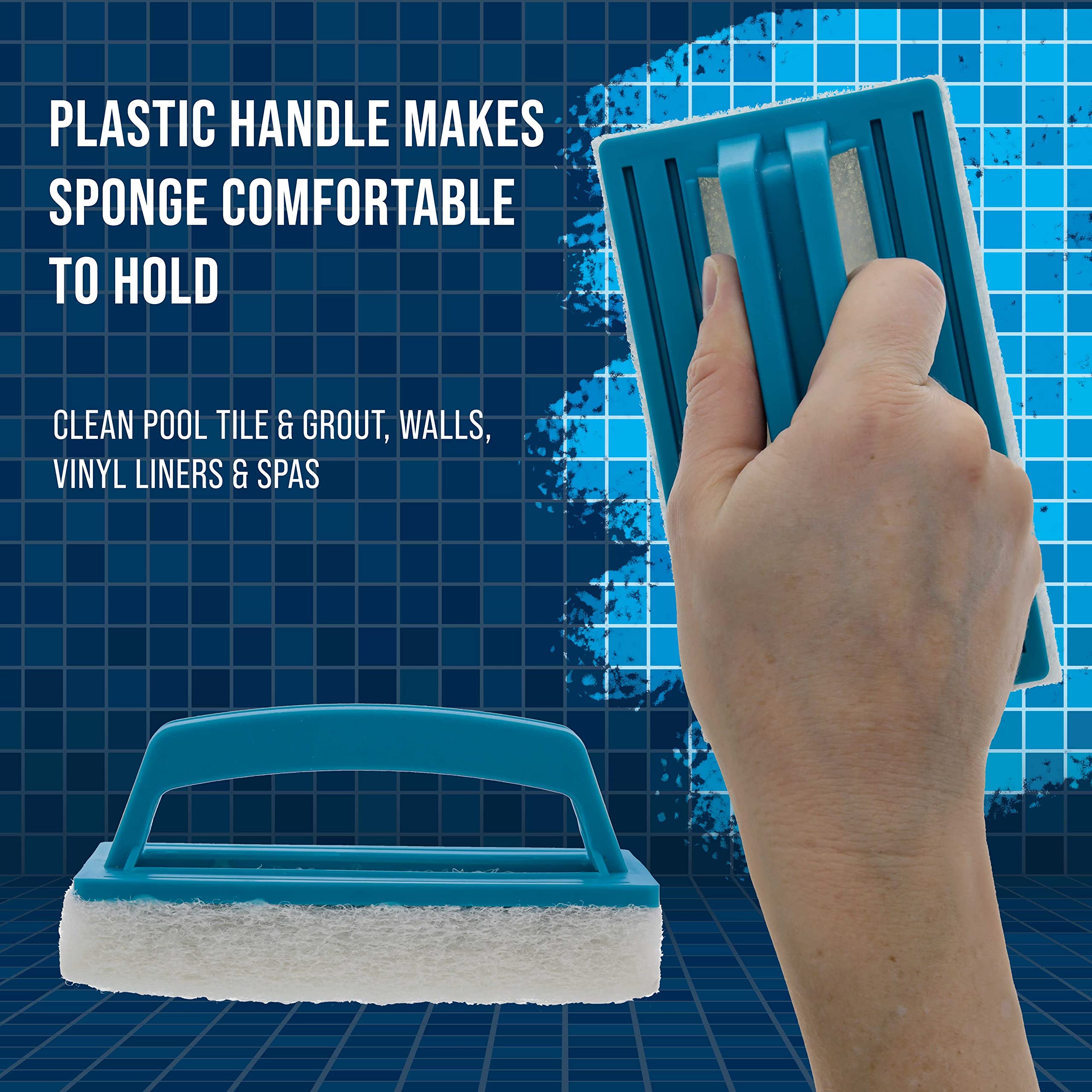 U.S. Pool Supply surface scrubber cleans kitchen and bathroom surfaces effectively.