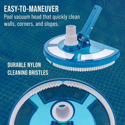 U.S. Pool Supply nylon bristles scrub walls and corners safely