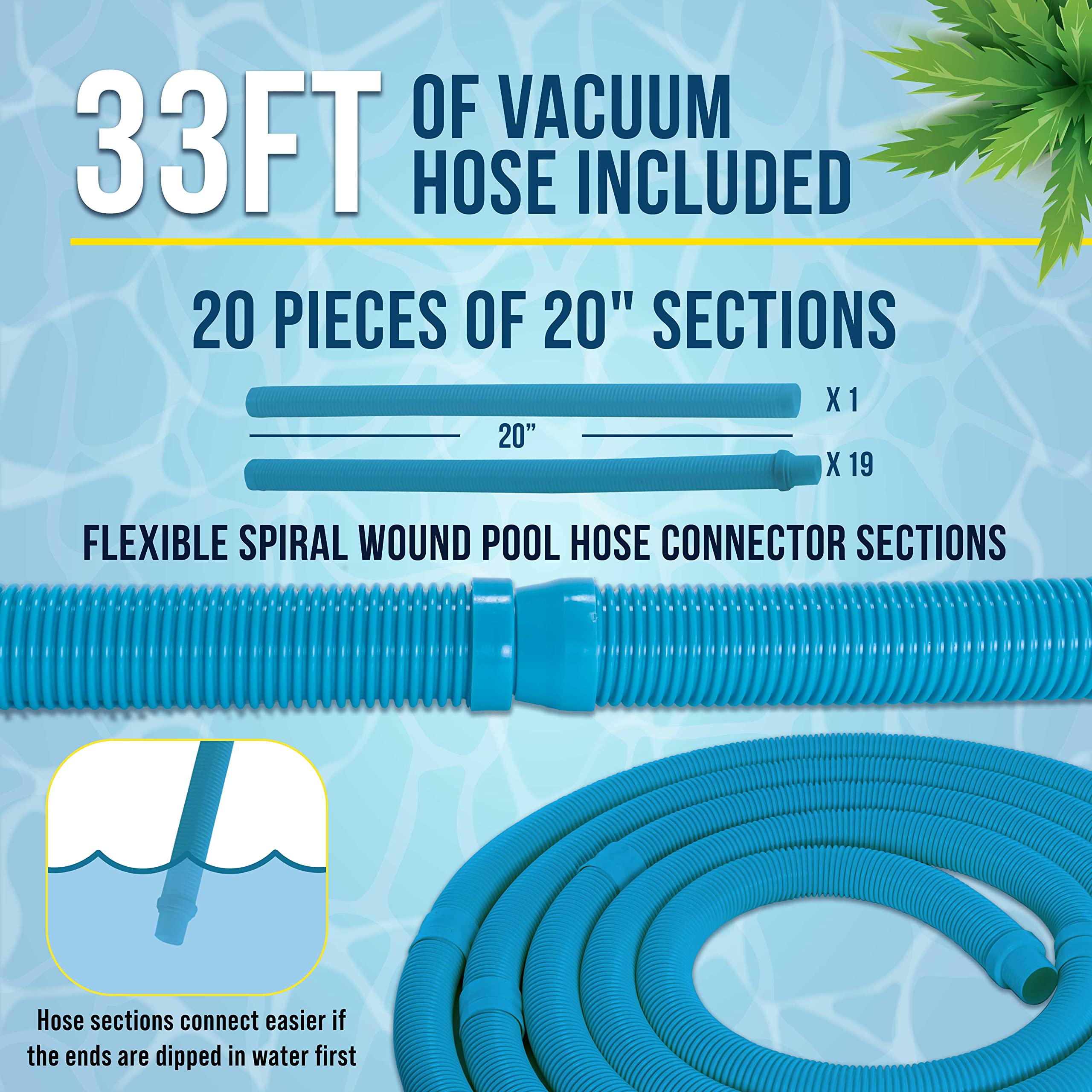 US Pool Supply Octopus Suction Cleaner hose assembly with secure leak‑free setup