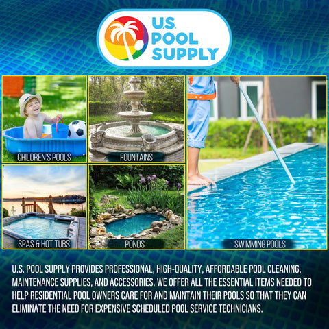 US Pool Supply pack of 2 hose adapters ready for replacement tasks