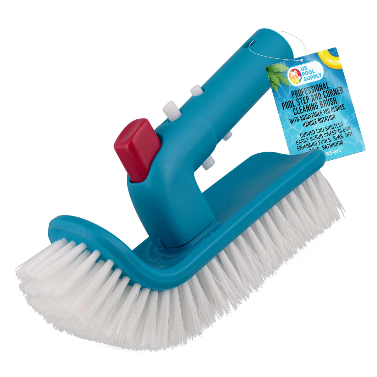 U.S. Pool Supply pool brush head with 180-degree rotation for tight corners