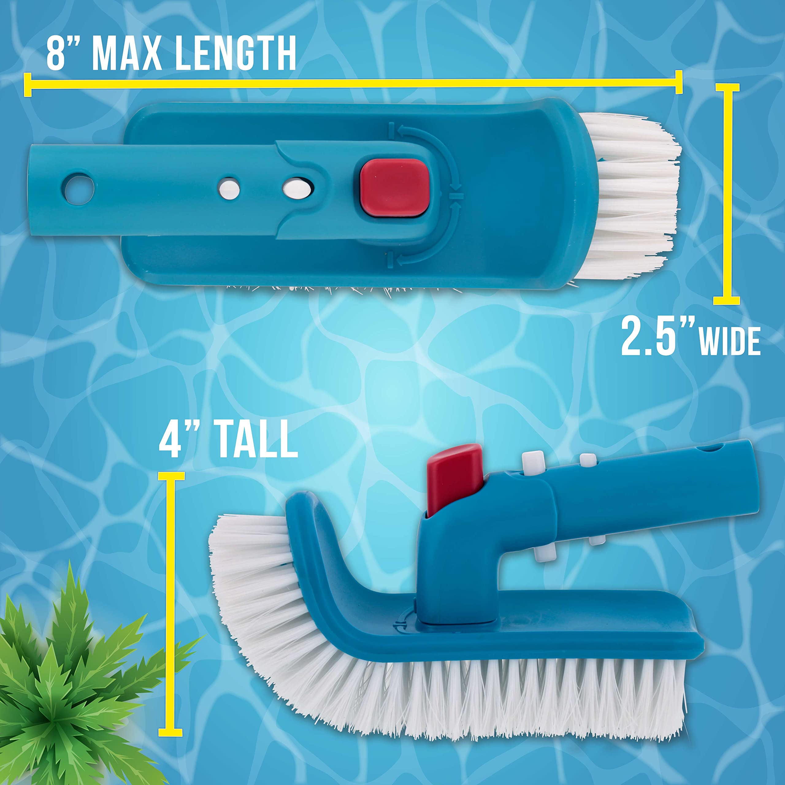 U.S. Pool Supply nylon bristles deliver durable scrubbing power