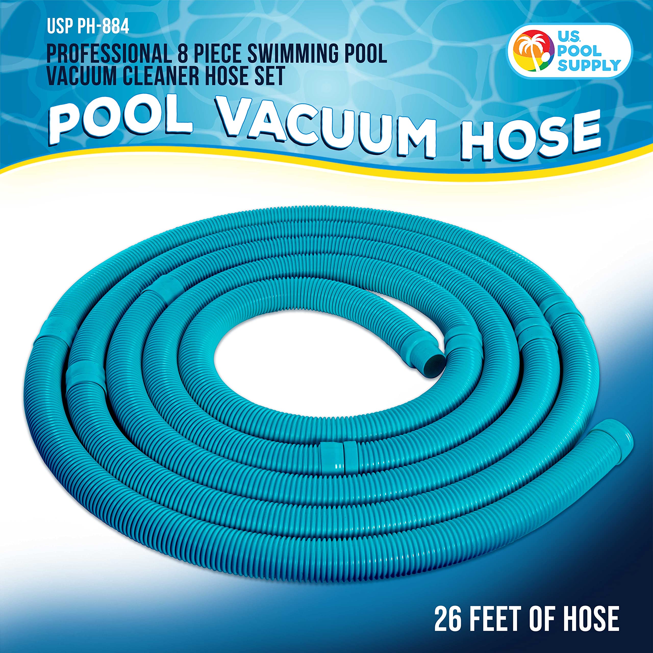 US Pool Supply pool hose cuff ends enable a watertight, quick-connect fit.