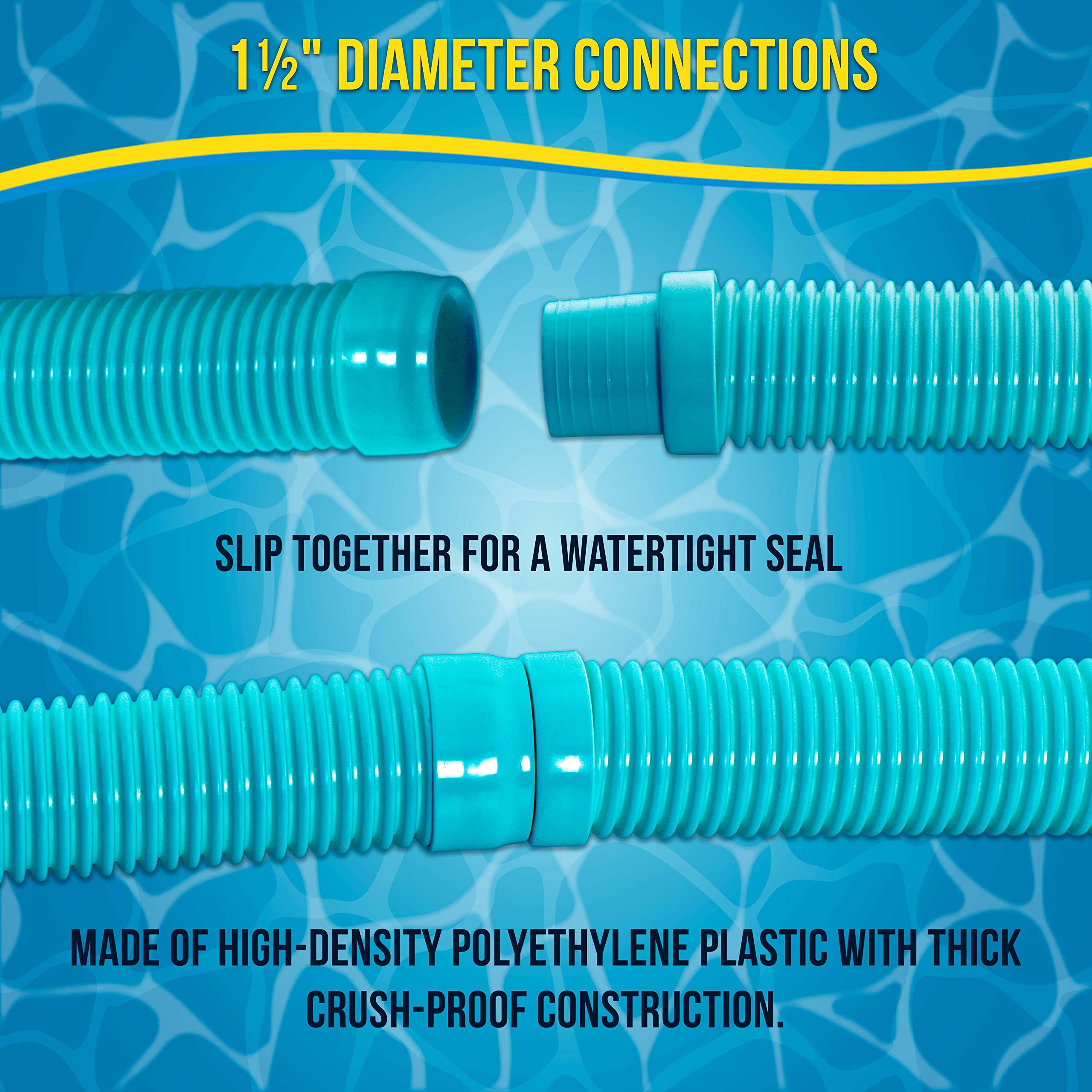 US Pool Supply total length over 26 feet for extended reach in large pools.