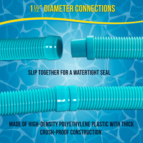 US Pool Supply total length over 26 feet for extended reach in large pools.