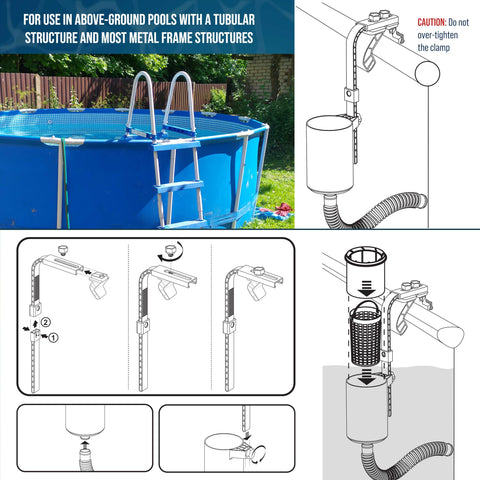 US Pool Supply pool skimmer inflatable collar compatibility supports many pool styles.