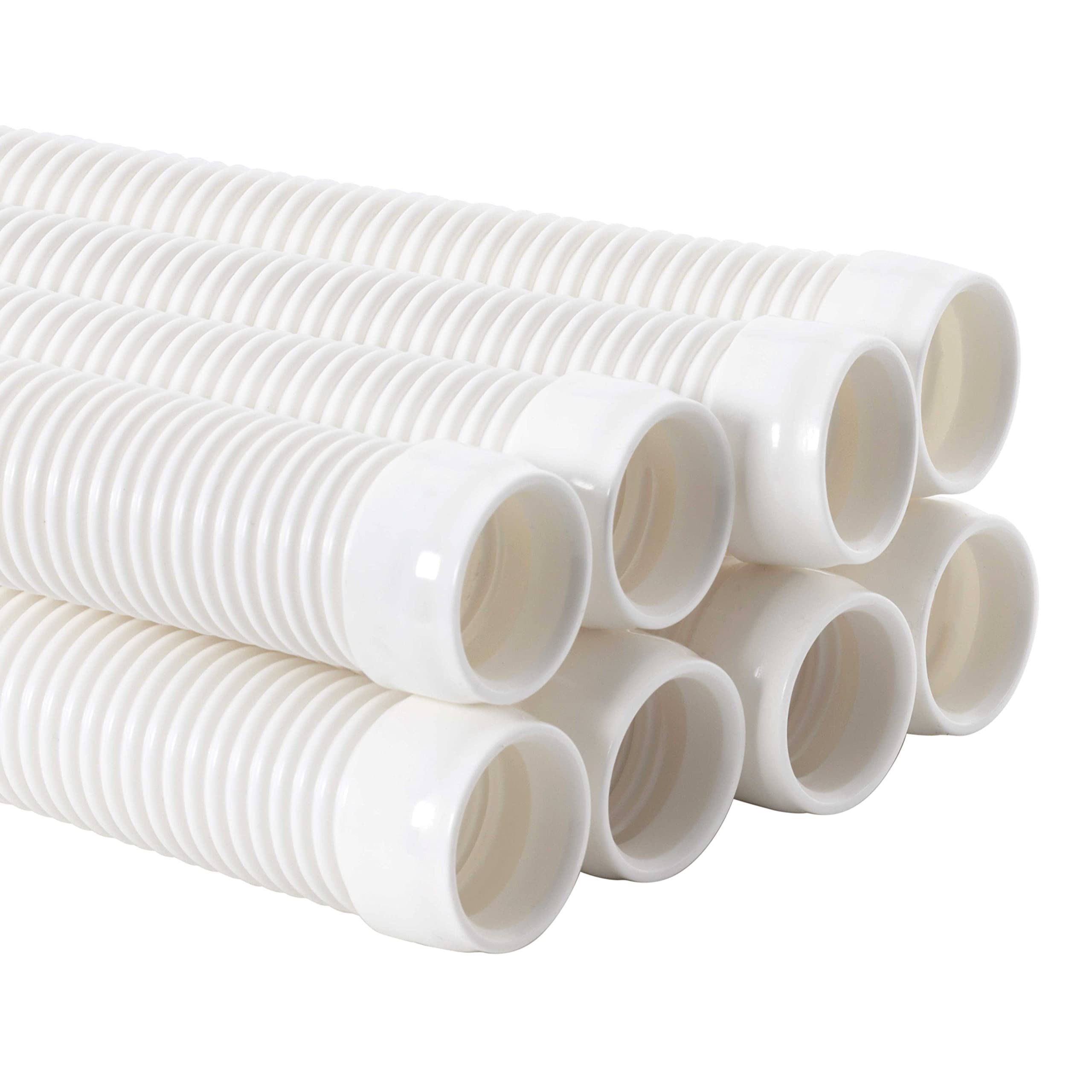 US Pool Supply eight-piece 40-inch hose sections connected for extended cleaning reach