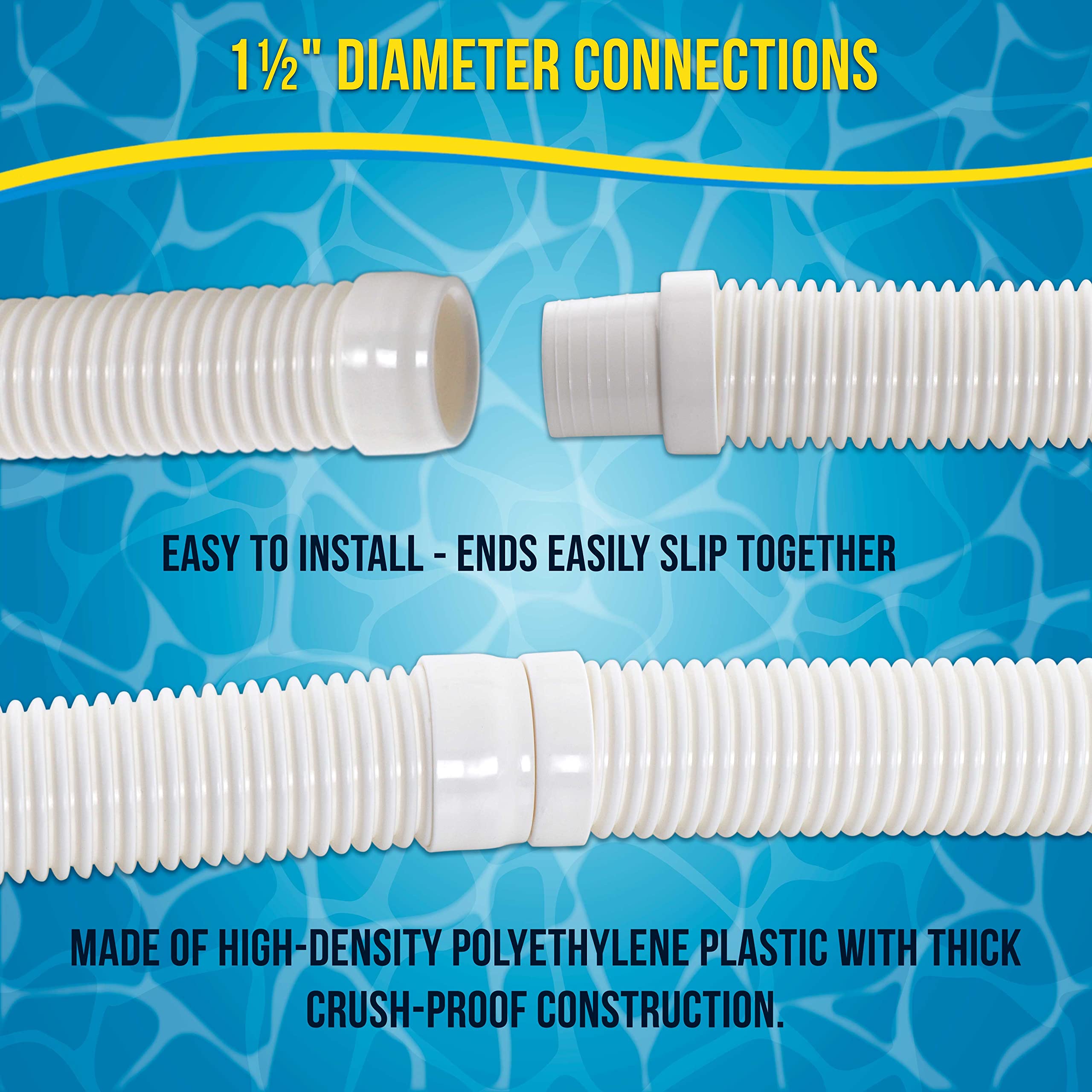 US Pool Supply pool vacuum hose easy-install design saves setup time