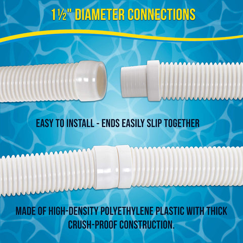 US Pool Supply pool vacuum hose easy-install design saves setup time