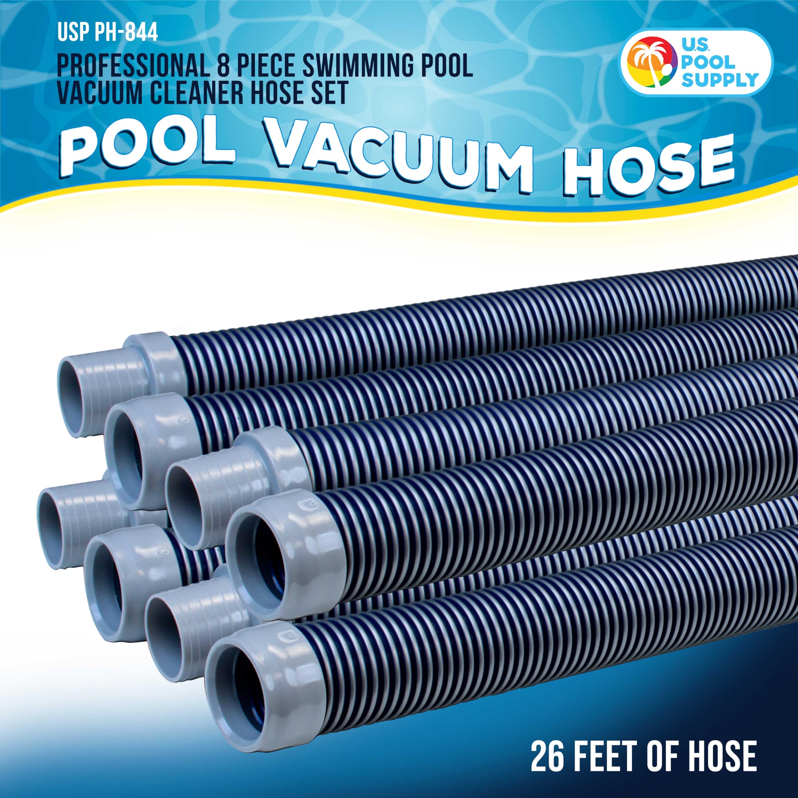 U.S. Pool Supply 1.5-inch cuffs provide universal compatibility with cleaners.