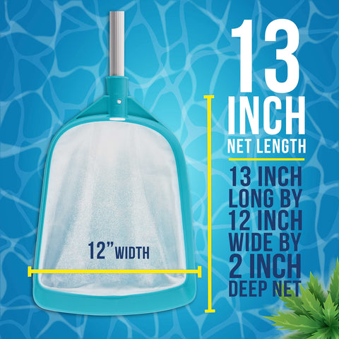 U.S. Pool Supply ultra-fine mesh netting captures fine debris efficiently.