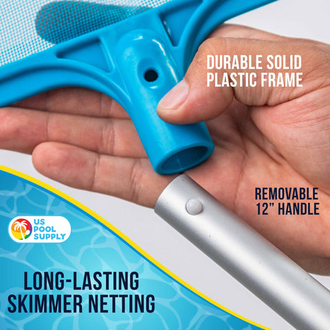 U.S. Pool Supply safe plastic frame protects pool liners during cleaning.