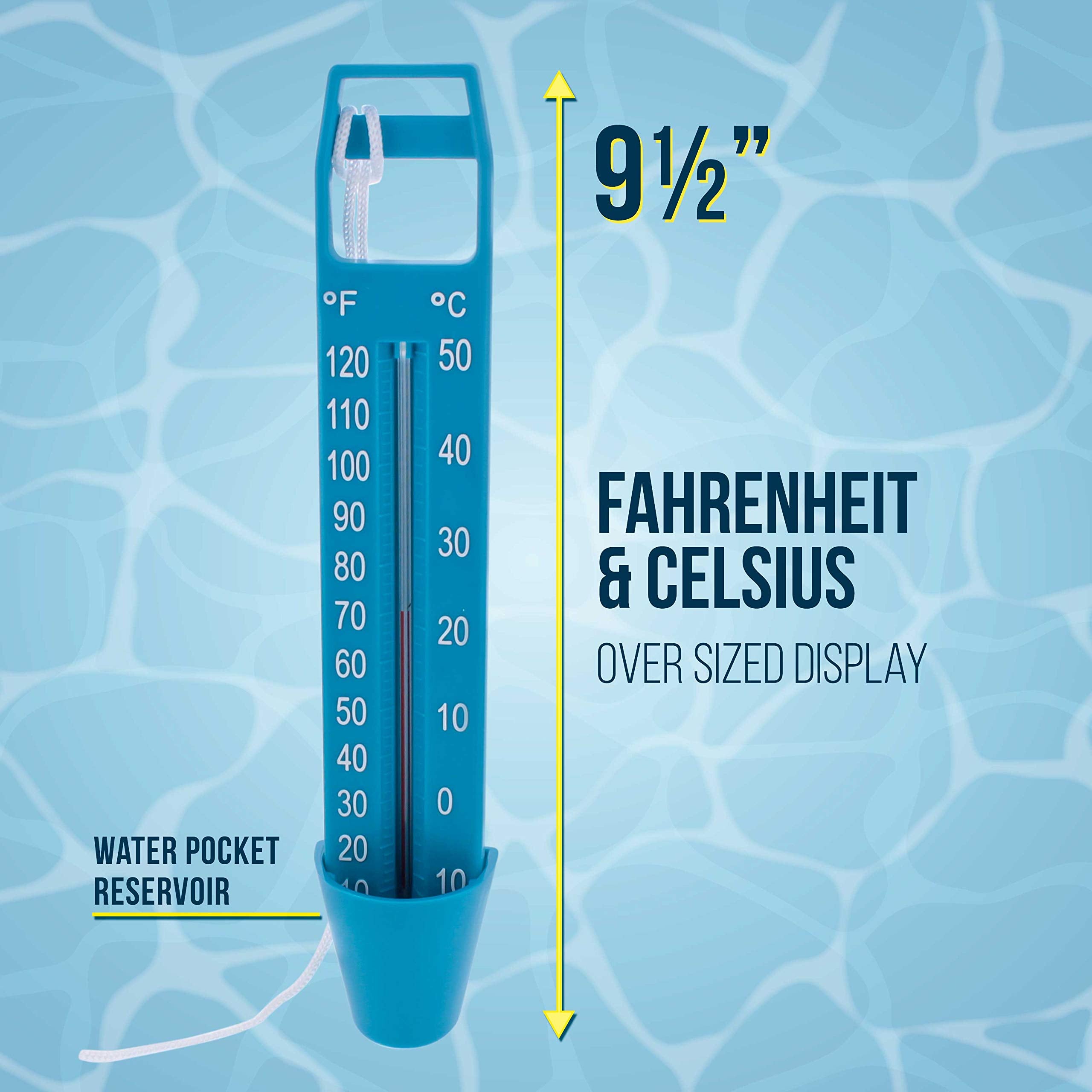 US Pool Supply thermometer used for pools and spas on the deck