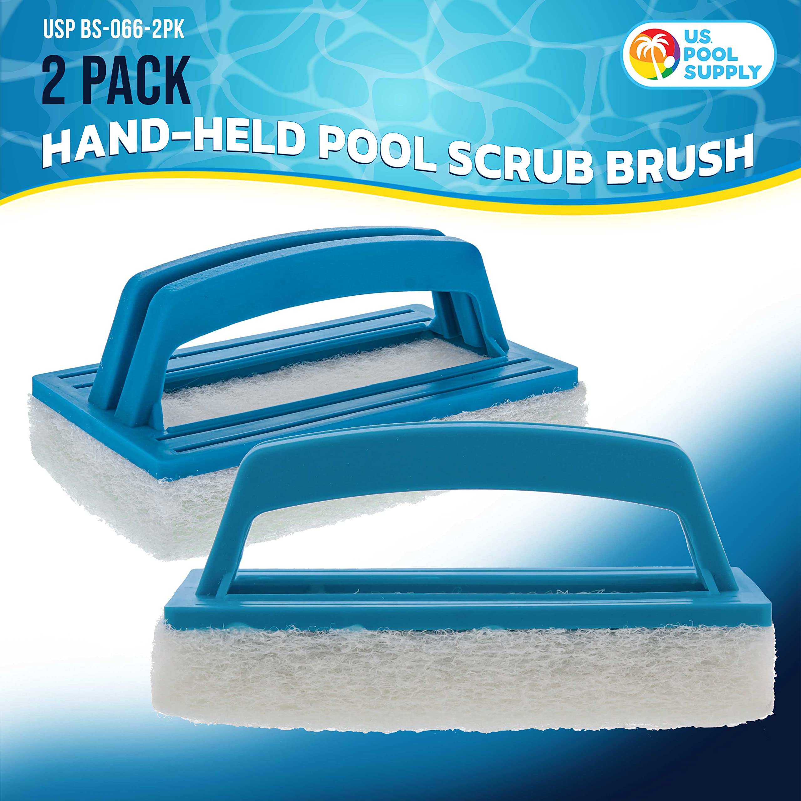 U.S. Pool Supply scrubbing sponge pad tackles pool walls and vinyl liners.