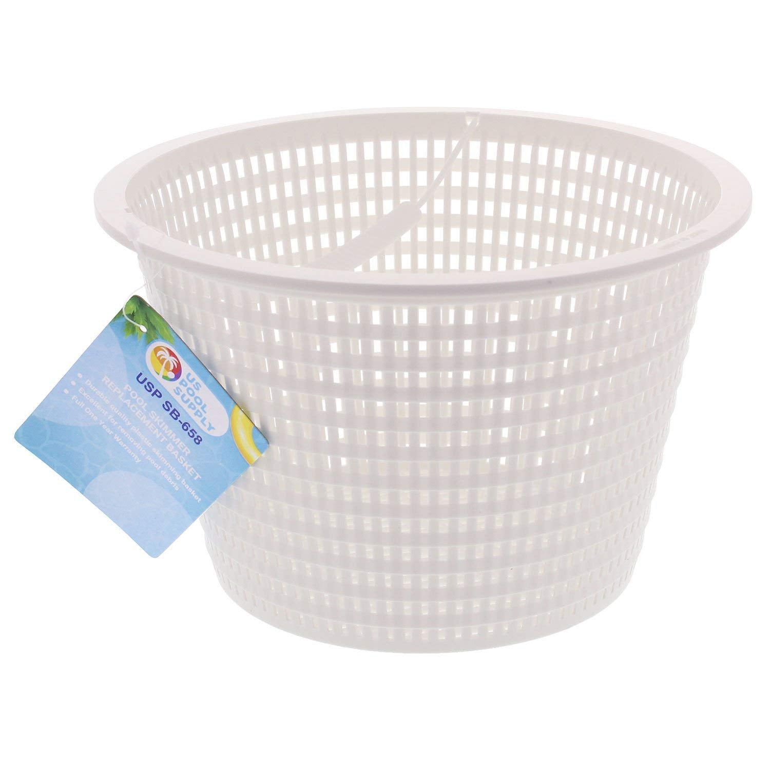 U.S. Pool Supply replacement basket for inground skimmers, 5.5-inch bottom diameter.