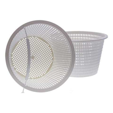 U.S. Pool Supply skimmer basket with an 8-inch top opening captures leaves in inground pools.