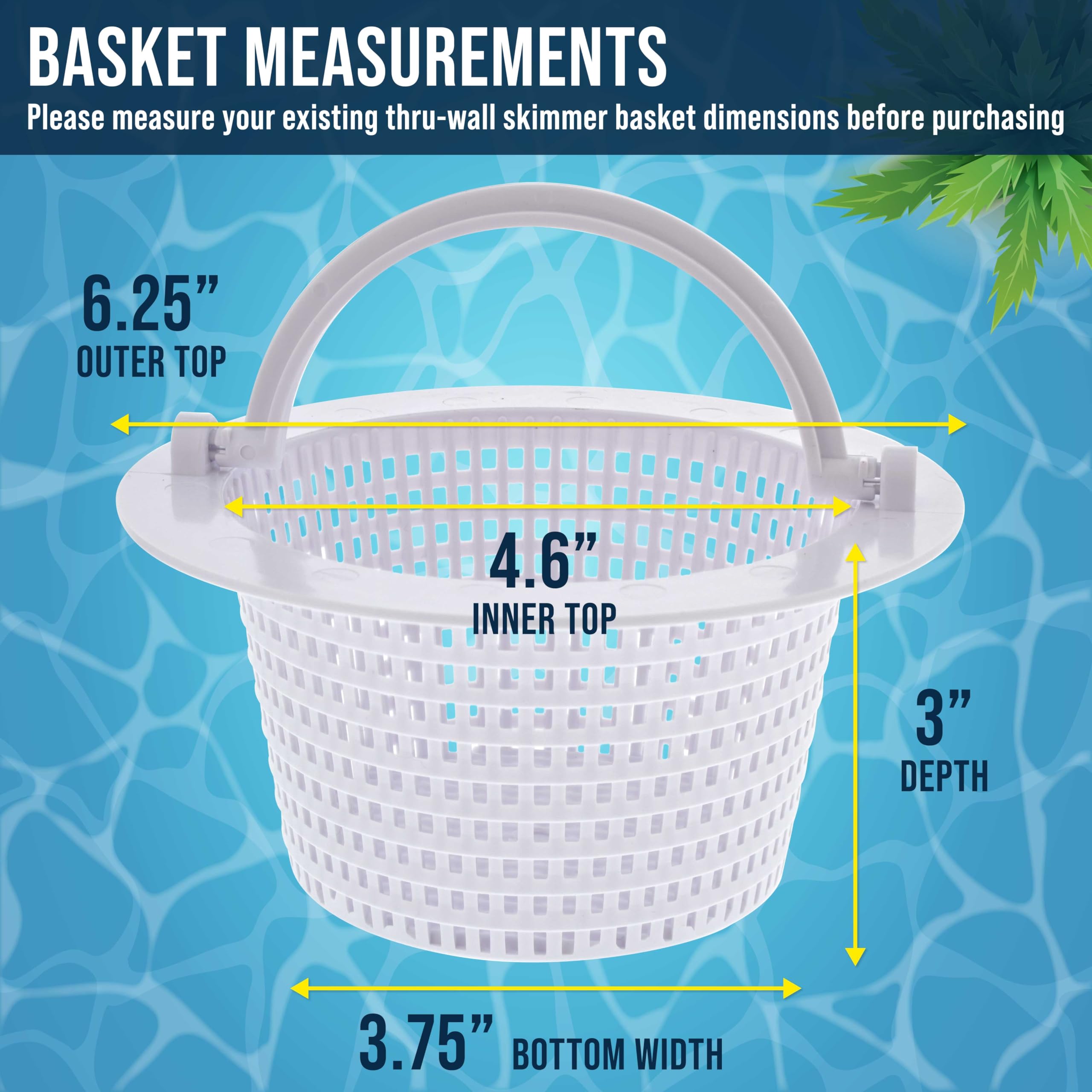 Close-up of the chemical-resistant mesh on the U.S. Pool Supply skimmer basket.
