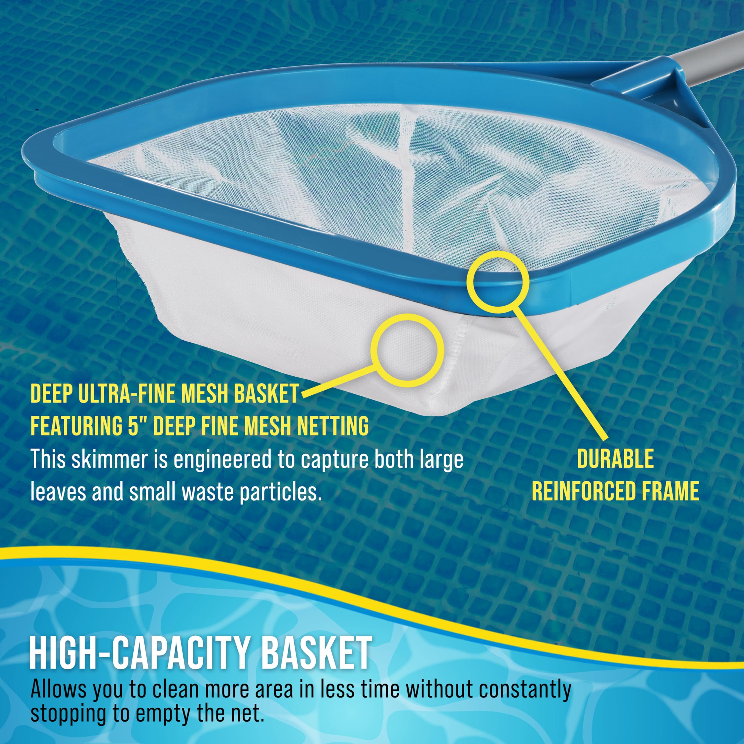 US Pool Supply skimmer net liner-safe design protects surfaces