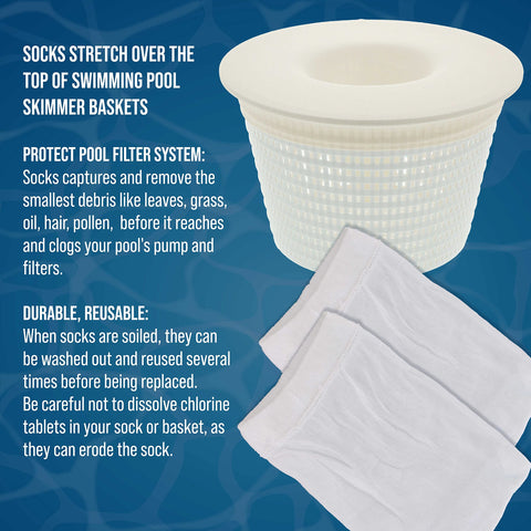 U.S. Pool Supply debris capture sock in action protecting the filter