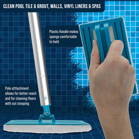 U.S. Pool Supply spa cleaning brush for tough stains around jets.