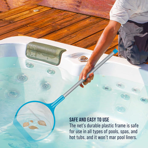 U.S. Pool Supply durable frame protects liners while skimming spa and pool surfaces.